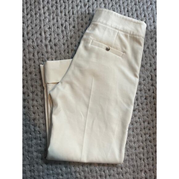 Sezane Cream Straight Leg Pants - Picture 2 of 11